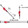 Puntal para pladur Bessey STE300 con pie de trípode regulable en altura, negro/rojo/plata