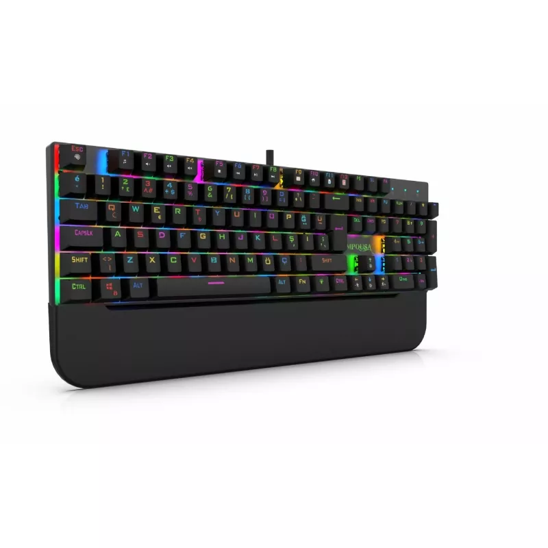 Teclado gaming Incase IKG-443 mecánico, RGB, distribución alemana