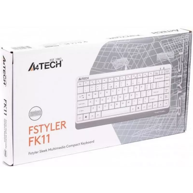 Teclado A4Tech FSTYLER FK11 blanco A4TKLA47119 (A4TKLA47119)