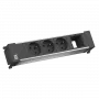 Regleta de enchufes Bachmann 916.0621 — unidad de 4 tomas con 3x UTE y 1x módulo personalizado