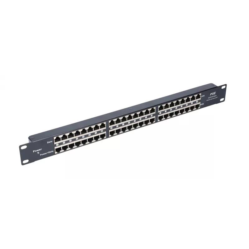Inyector PoE Extralink 24 puertos 24x 100Mb/s RJ45, rack