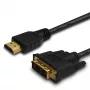 Cable adaptador de vídeo Savio CL-139 E 1,8 m DVI-A HDMI Type-A (estándar) Negro