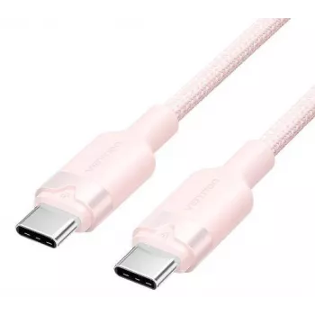 Cable USB-C a USB-C Vention TRDP USB 2.0 1 m 0,48 Gbit/s 60 W rosa