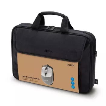 Bolso toploader DICOTA D30805-RPET 40,6 cm 16 pulgadas Negro