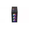 Caja de PC AEROCOOL PGS DESIGNER-G-BK-v1 torre Midi ATX, cristal templado, 4 ventiladores RGB, compatible con ATX, GPU 34,5 cm, disipador de CPU 158 mm