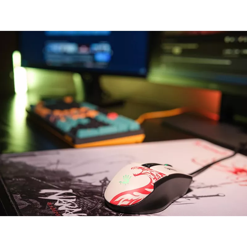Ratón gaming con cable A4Tech Bloody L65 MAX RGB 16000 DPI Ergonómico para diestros