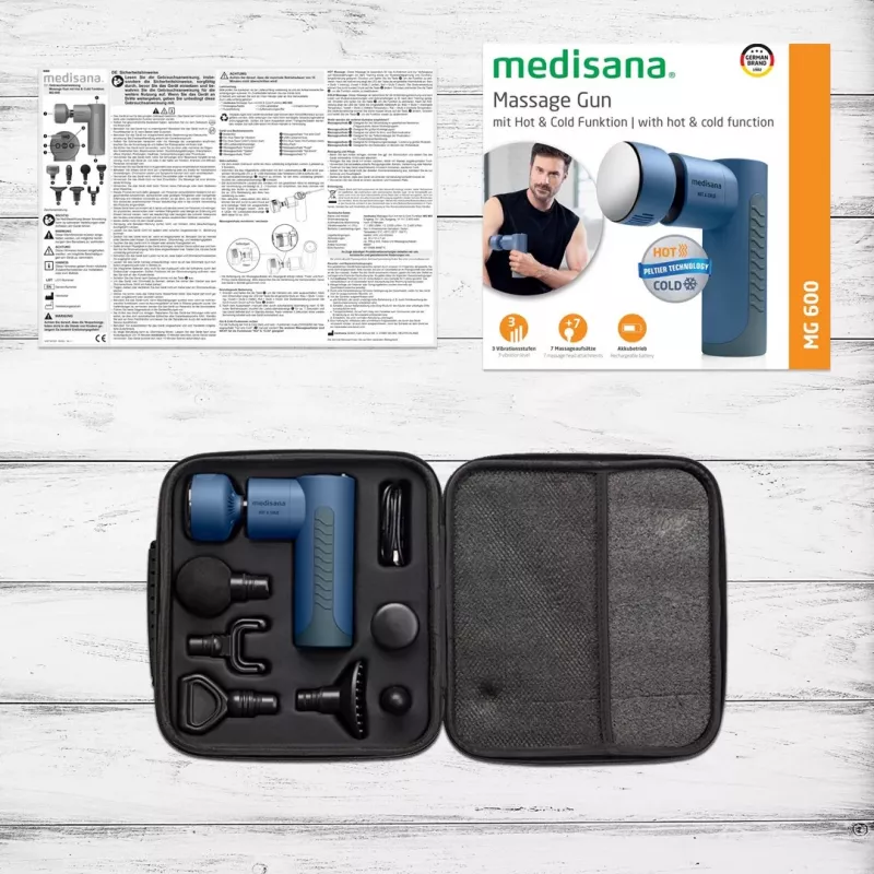 Masajeador Medisana MG 600 universal negro, azul