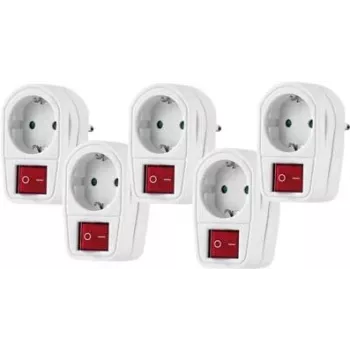 Enchufe con interruptor Renkforce 2 polos blanco