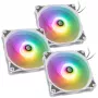 Ventilador de caja BitsPower Notos RGB PWM 120mm blanco, pack de 3