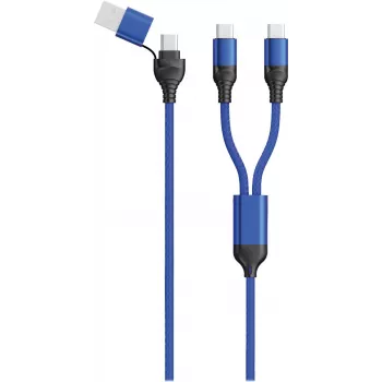 Cable USB 2GO 797366 1,2 m USB-A/USB-C 2 x USB-C negro azul