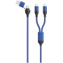 Cable USB 2GO 797366 1,2 m USB-A/USB-C 2 x USB-C negro azul