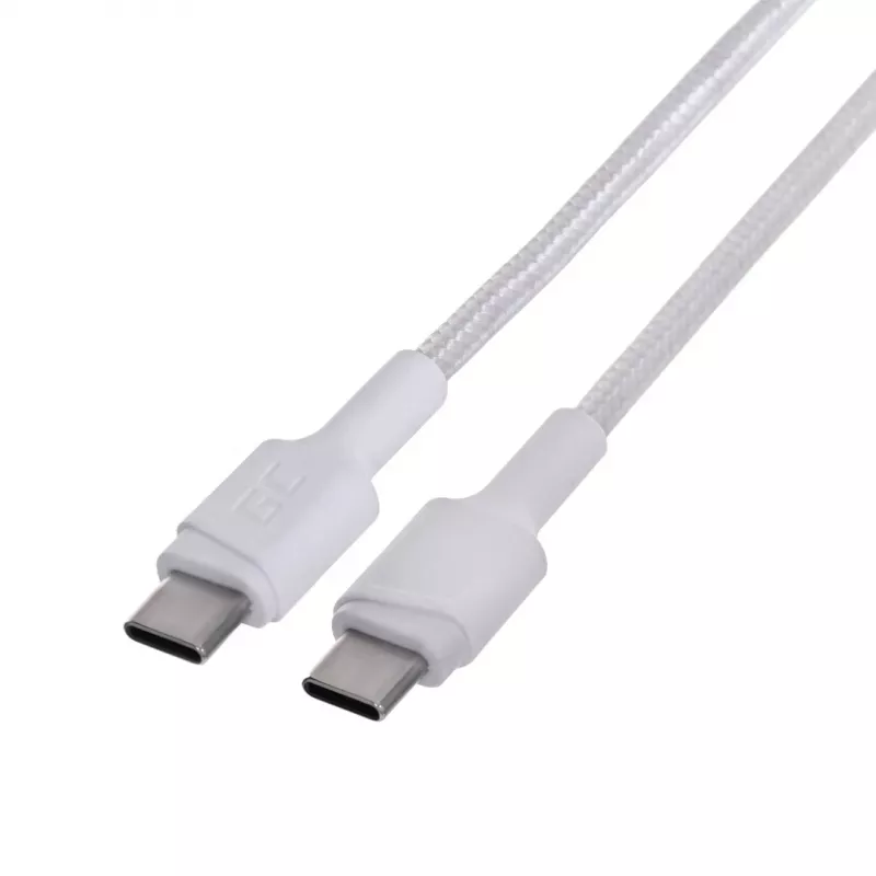 Cable USB Green Cell KABGC30W USB 3.2 Gen 1 (3.1 Gen 1) 1,2 m USB-C blanco