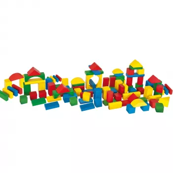 Eichhorn bloques de construcción de madera multicolor, juguete de construcción