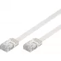 Wentronic Goobay cable de red plano CAT 5e, U/UTP, blanco, 15 m - mezcla de cobre CCA (93364)