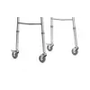 Andador VITEA CARE PPC013VC — andador de 4 ruedas de aluminio, altura ajustable 81,5–91,5 cm, ruedas de 8 cm, ancho 550 mm, peso máx. usuario 110 kg