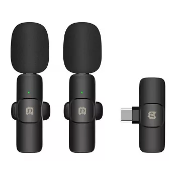 Micrófono inalámbrico Puluz PU3151B lavalier Type-C