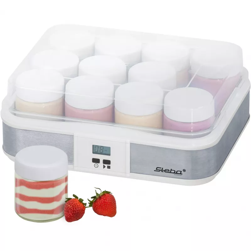 Yogurtera JM 2, yogurtera acero inoxidable/blanco