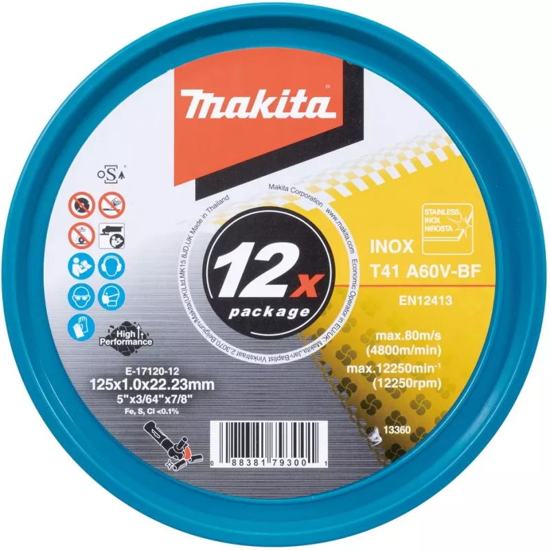 Makita E-17120-12 disco de corte recto 125 mm 12 uds. (E-17120-12)