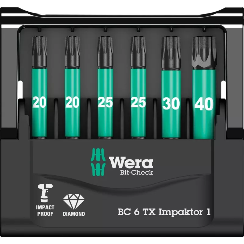Bit-Check Wera punta de destornillador 6 uds.