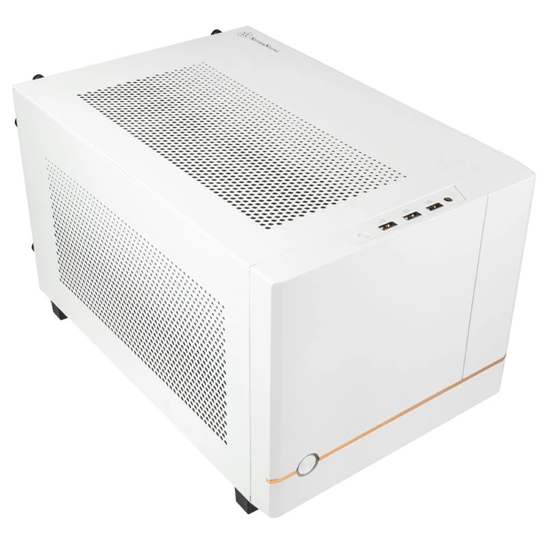 Caja Mini-ITX SilverStone SST-SG14W Sugo 14 - blanca