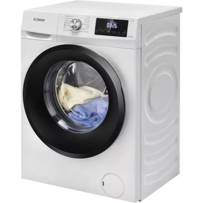 Lavadora secadora de libre instalación BOMANN WAT 7186 carga frontal blanca 8 kg de lavado / 5 kg de lavado+secado 1400 rpm
