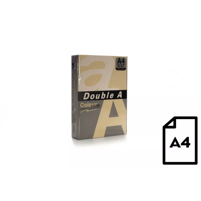 Papel de color Double A, 80 g, A4, 500 hojas, Old Rose
