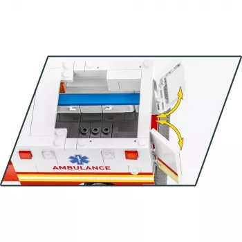 Juguete de construcción Cobi RAM 3500 Ambulance modelo 24609 set de bloques
