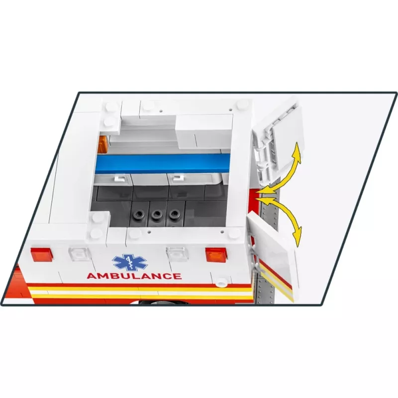 Juguete de construcción Cobi RAM 3500 Ambulance modelo 24609 set de bloques