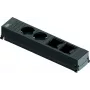 Distribuidor de corriente Bachmann 916.0601 0,1 m 2 tomas AC negro
