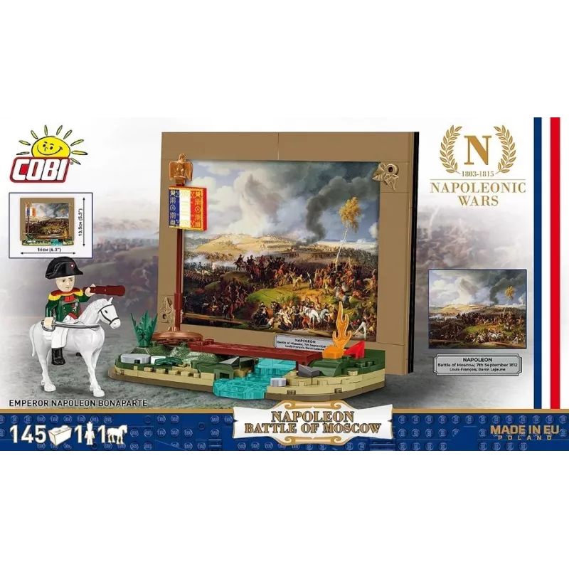 Set de construcción Cobi Batalla de Moscú de Napoleón 145 piezas maqueta histórica diorama