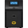 Sistema de alimentación ininterrumpida ORVALDI ID2K0CH line-interactive 2 kVA / 1200 W, 24 V, baterías de 9 Ah, LCD, USB, compacto negro
