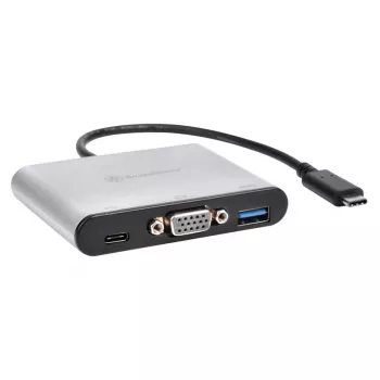 Adaptador de vídeo externo SILVERSTONE CH7517 USB-C a VGA (Chrontel CH7517) conexión de pantalla externa
