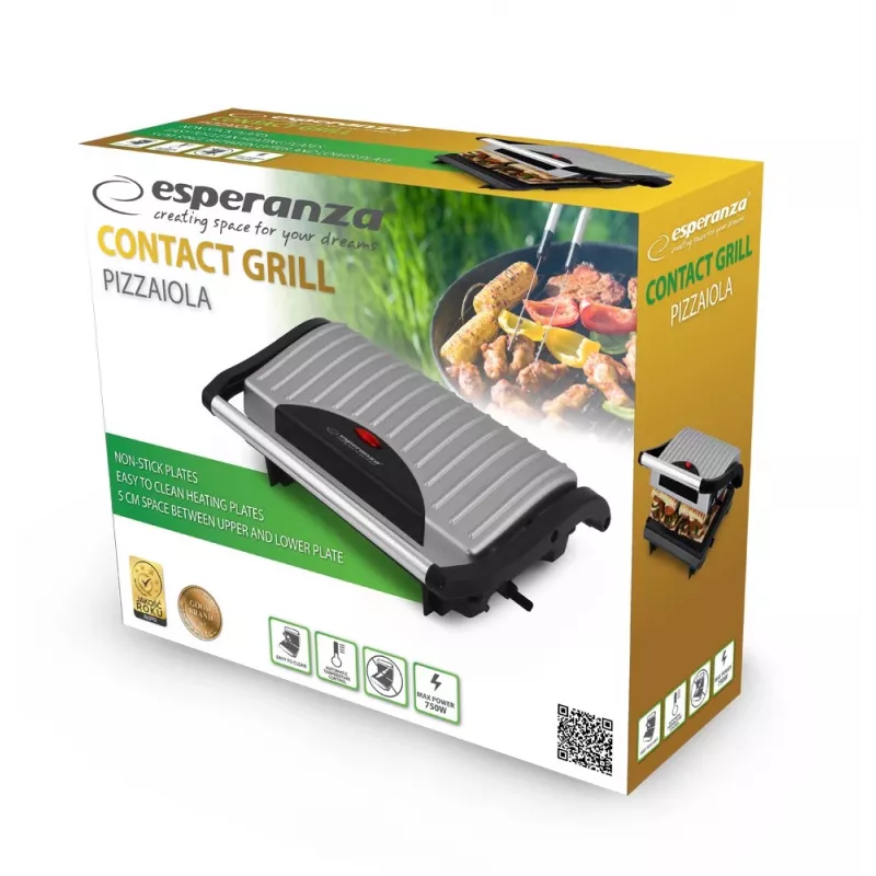 Esperanza Ekg005 parrilla eléctrica de contacto Pizzaiola Ekg005