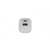 Cargador con cable para dispositivos móviles NATEC NUC-2140, 30W, USB-C PD 3.0 + USB-A, Samsung AFC, blanco