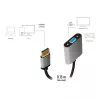 LogiLink CDA0109 Adaptador de cable DisplayPort a VGA 0,15 m Negro Gris