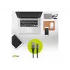Goobay 49269 cable USB-A a Lightning, 2 m, funda textil, conectores metálicos, certificado MFi, USB 2.0, gris espacial/plateado