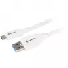 Cable USB 3.2 Gen 2, USB-A macho > USB-C macho (blanco, 0,5 metros)