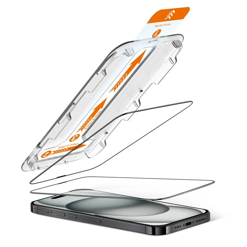 Cristal templado iPhone 15 (2 piezas) EasyShiel