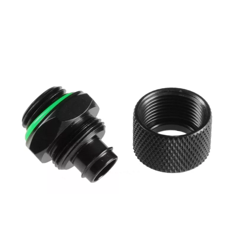 Accesorio para sistema de refrigeración BitsPower BP-MBWP-C11J — construcción de latón, acabado negro