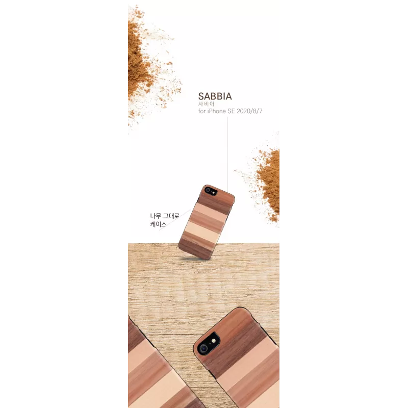 Funda para móvil Man and Wood para iPhone 7/8 — sabbia negro