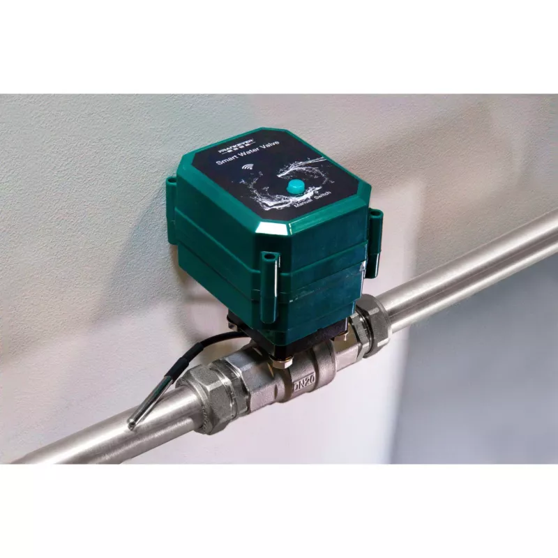Válvula de agua inteligente Shelly PbS FrankEver DN25 WLAN Bluetooth para control remoto y automatización