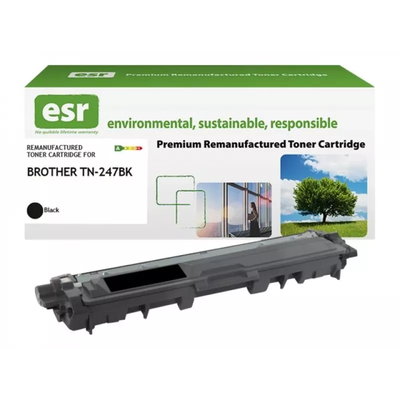Cartucho de tóner ESR compatible con Brother TN-247BK negro remanufacturado 3.000 páginas