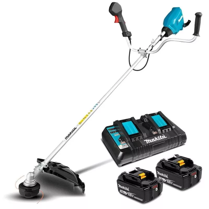 Makita DUR369APT2 Desbrozadora/recortadora de césped 1000 W AC/Batería Negro, Azul, Gris
