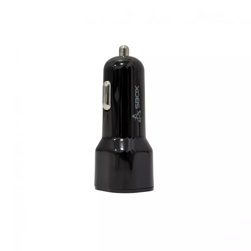 Cargador para coche SBOX CC-038 38W Negro — fuente de alimentación dual USB para vehículos