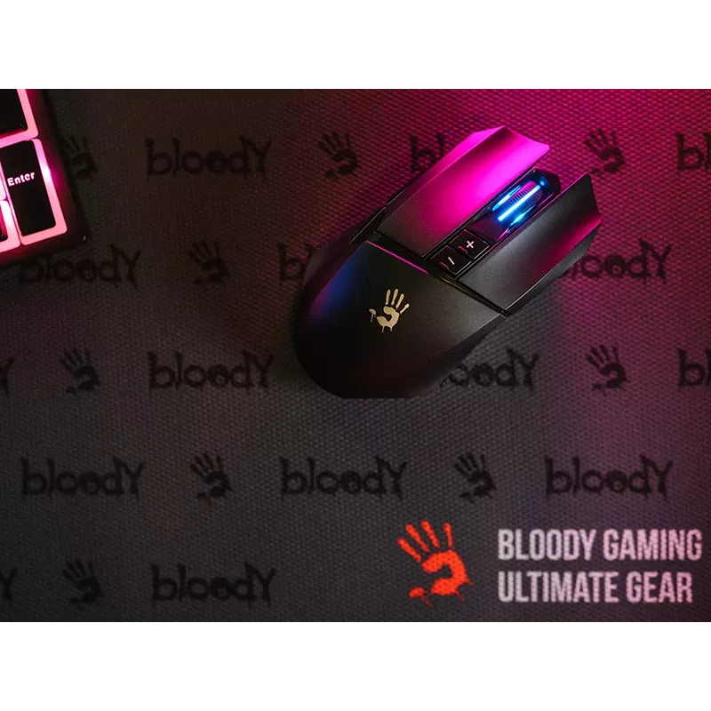 A4TECH BLOODY ratón R36 ULTRA WRLS 2.4G+USB negro