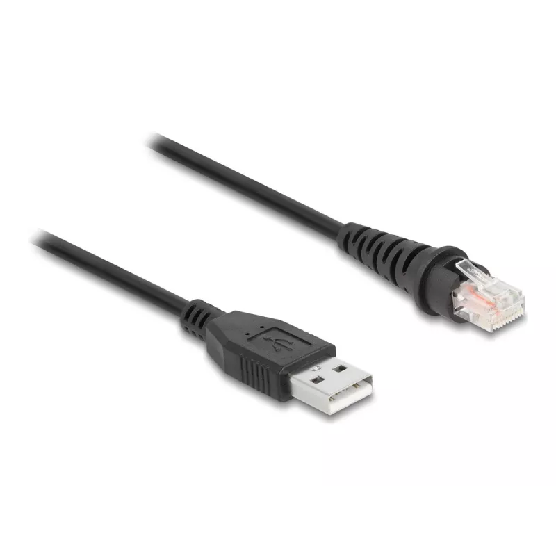 Cable para escáner de códigos de barras DeLOCK RJ50 a USB 2.0 Type-A 2 m