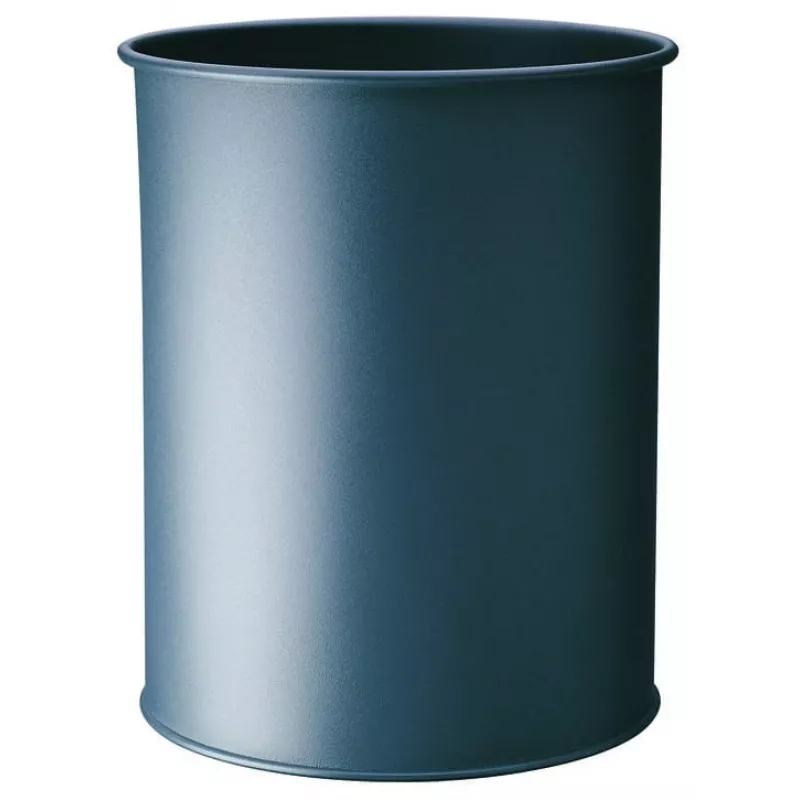 Papelera Durable 330158 15 L redonda metal antracita