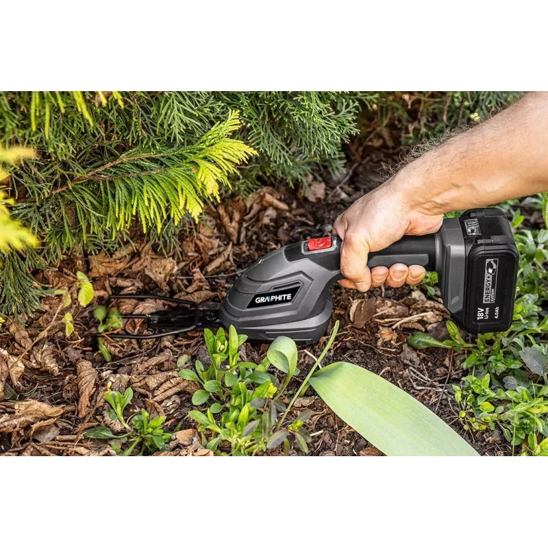 Cortasetos eléctrico GRAPHITE 58GE119, Peso 1,09 kg, Profundidad de corte 265 mm