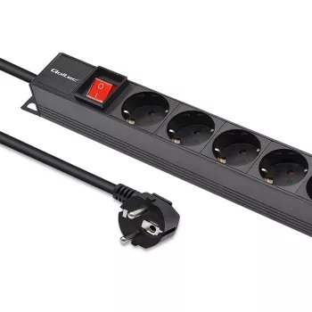 Qoltec regleta PDU de aluminio para RACK | 16A | 16 x Schuko | vertical | 1,8 m