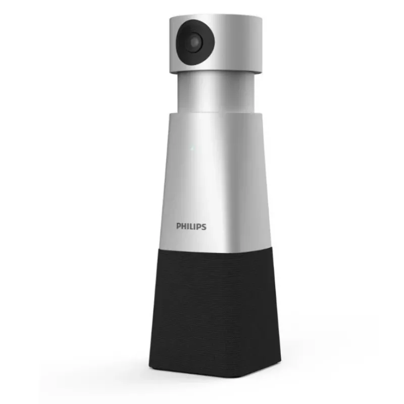 Philips PSE0550 SmartMeeting cámara portátil 4K para videoconferencias con micrófono integrado, 30 fps, USB, negro/plateado